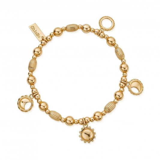 Gold Phases of the Goddess Bracelet