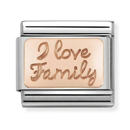 I love Family plate