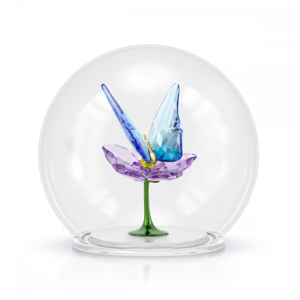 Idyllia Glass Ball Butterfly and Flower