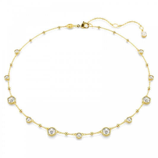 Imber Round Cut Gold Plated Necklace