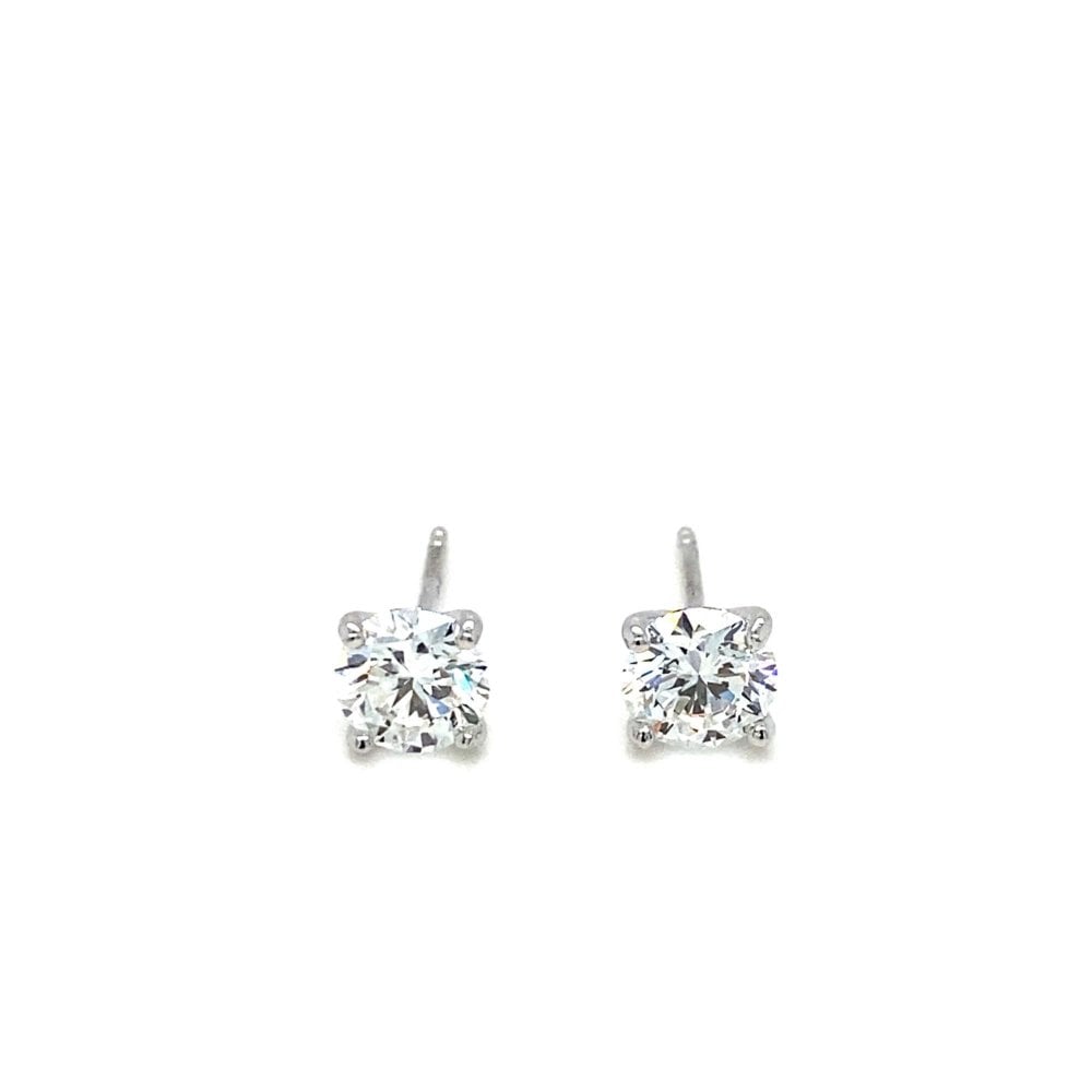 Lab Grown 2.00ct Diamond Stud Earrings 18ct
