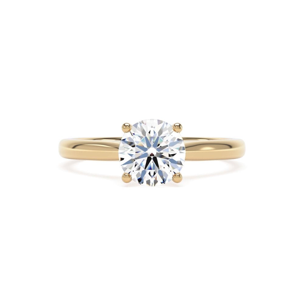 Lab Grown Round Brilliant Cut 2.00ct Diamond Ring
