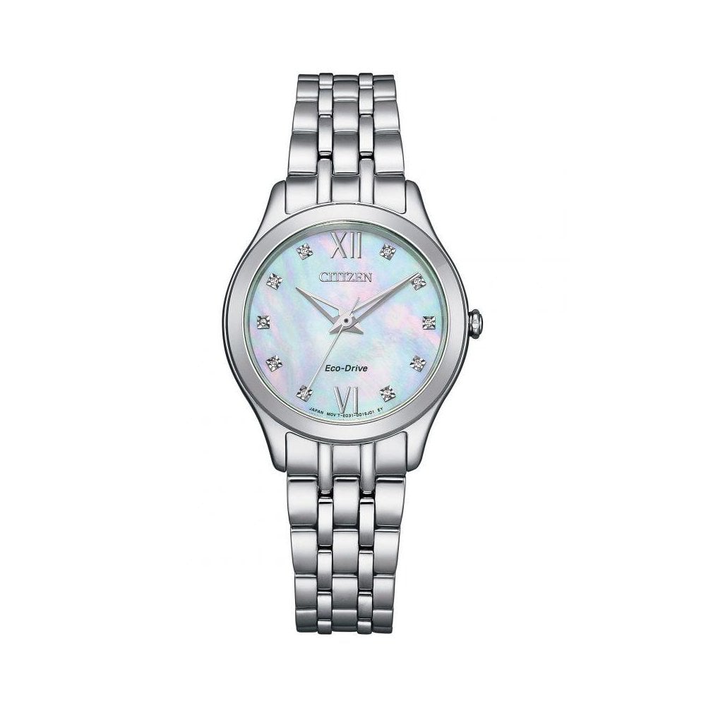 Ladies Citizen Eco-Drive Diamondl Dial Watch