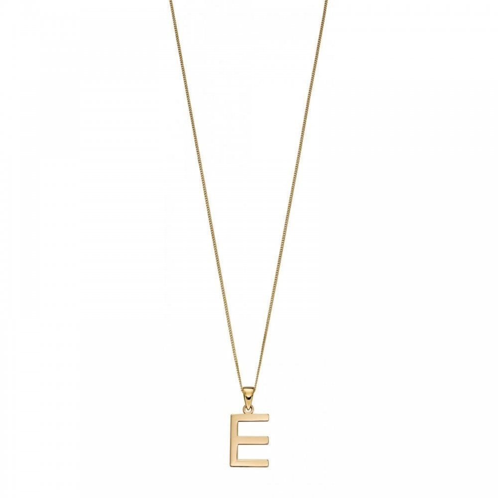 Letter E Pendant & Chain