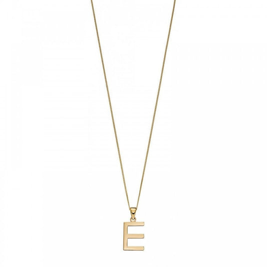 Letter E Pendant & Chain