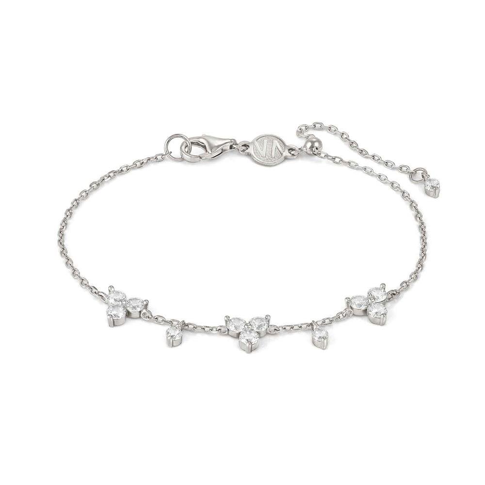 Life Bouquet Sterling Silver Flower Spacer Bracelet