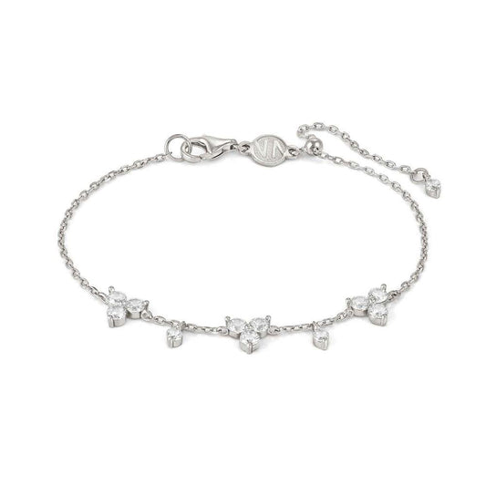 Life Bouquet Sterling Silver Flower Spacer Bracelet