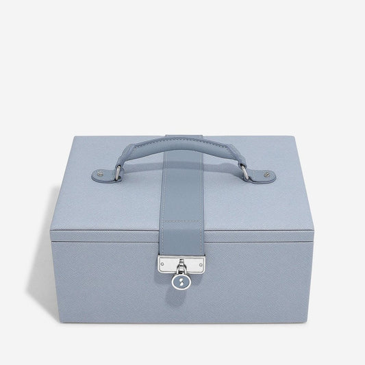 Luxury Classic Dusky Blue Jewellery Box