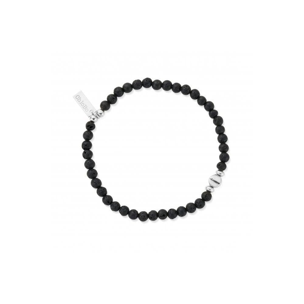 Men's Black Lava Bracelet