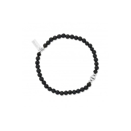 Men's Black Lava Bracelet