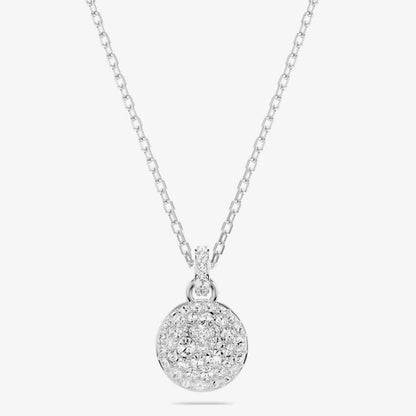 Meteora Rhodium Plated Pendant Necklace