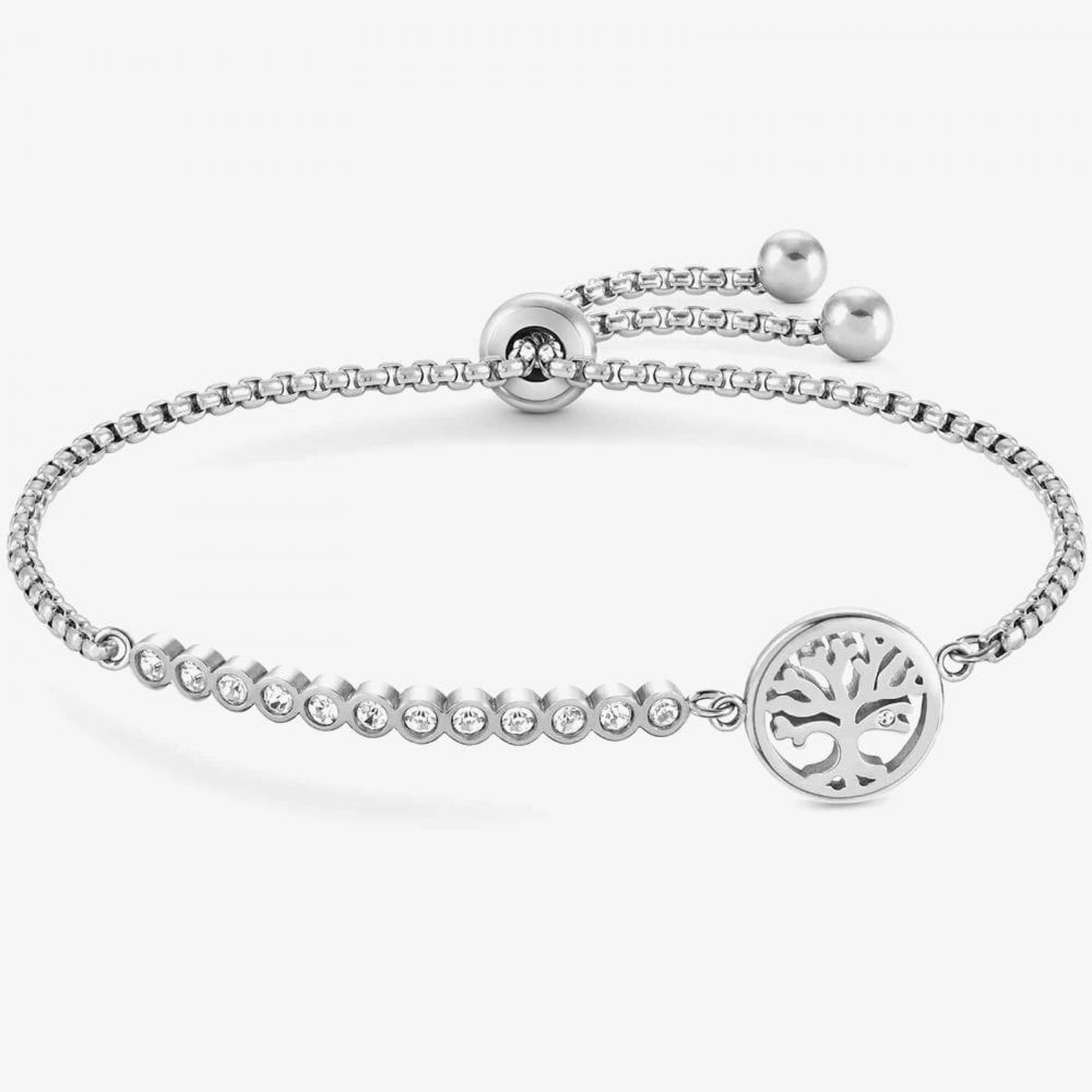 Milleluci Cubic Zirconia Tree of Life Toggle Bracelet