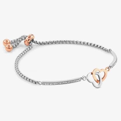 MILLELUCI Interlocking Hearts Bracelet