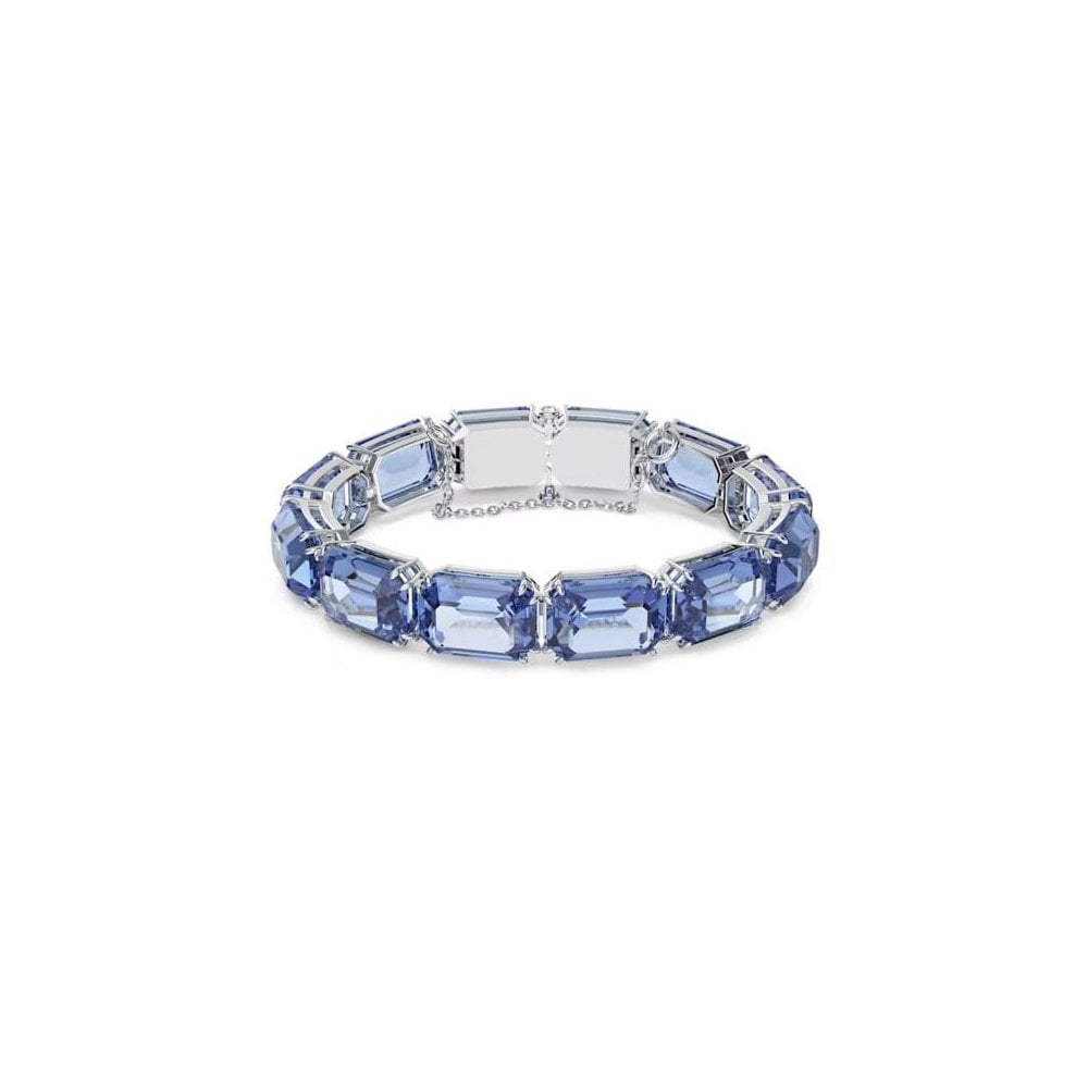 Millenia Triangle Blue & White Crystal Bracelet