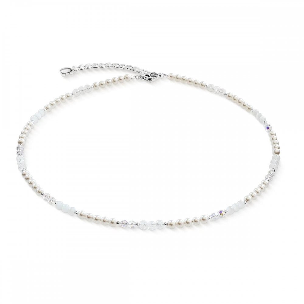 Necklace Princess Rhythm Silver-White