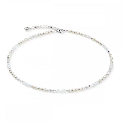 Necklace Princess Rhythm Silver-White