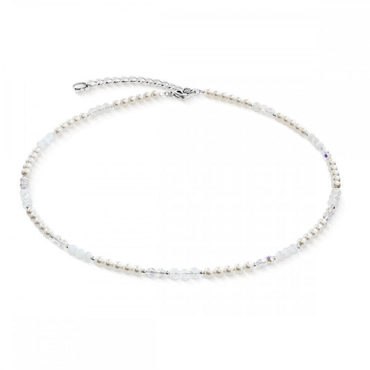 Necklace Princess Rhythm Silver-White