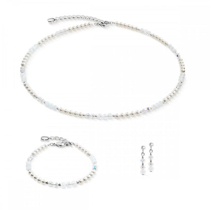 Necklace Princess Rhythm Silver-White