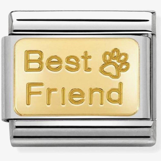 Nomination Best friend with Paw print Charm