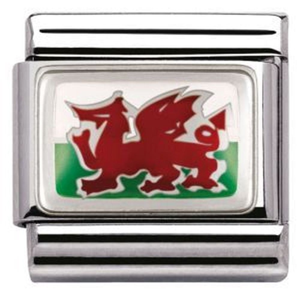 Nomination Classic Composable Wales Flag Charm