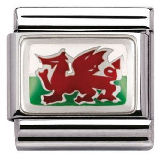 Nomination Classic Composable Wales Flag Charm