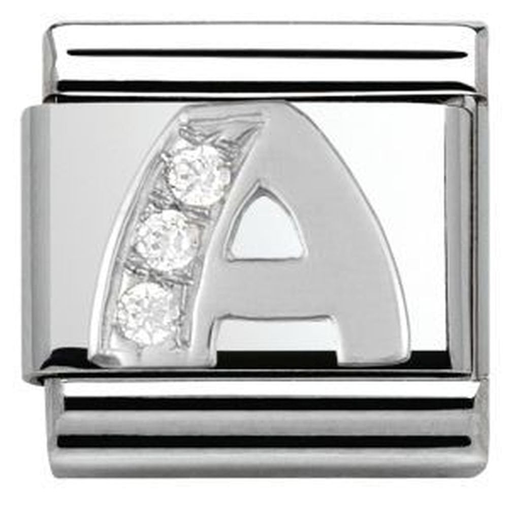 Nomination Composable Classic CZ Letter A Charm
