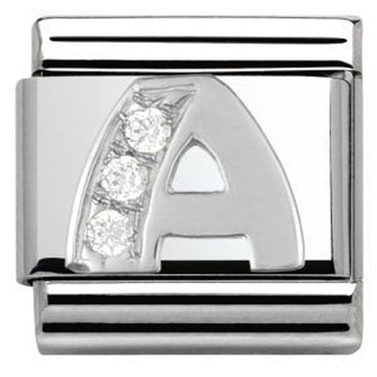 Nomination Composable Classic CZ Letter A Charm