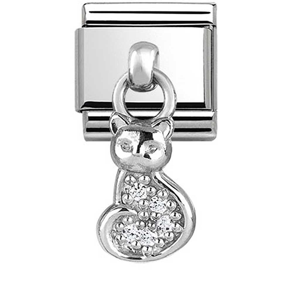 Nomination Composable CZ Dangle Cat Charm