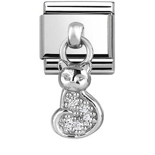 Nomination Composable CZ Dangle Cat Charm