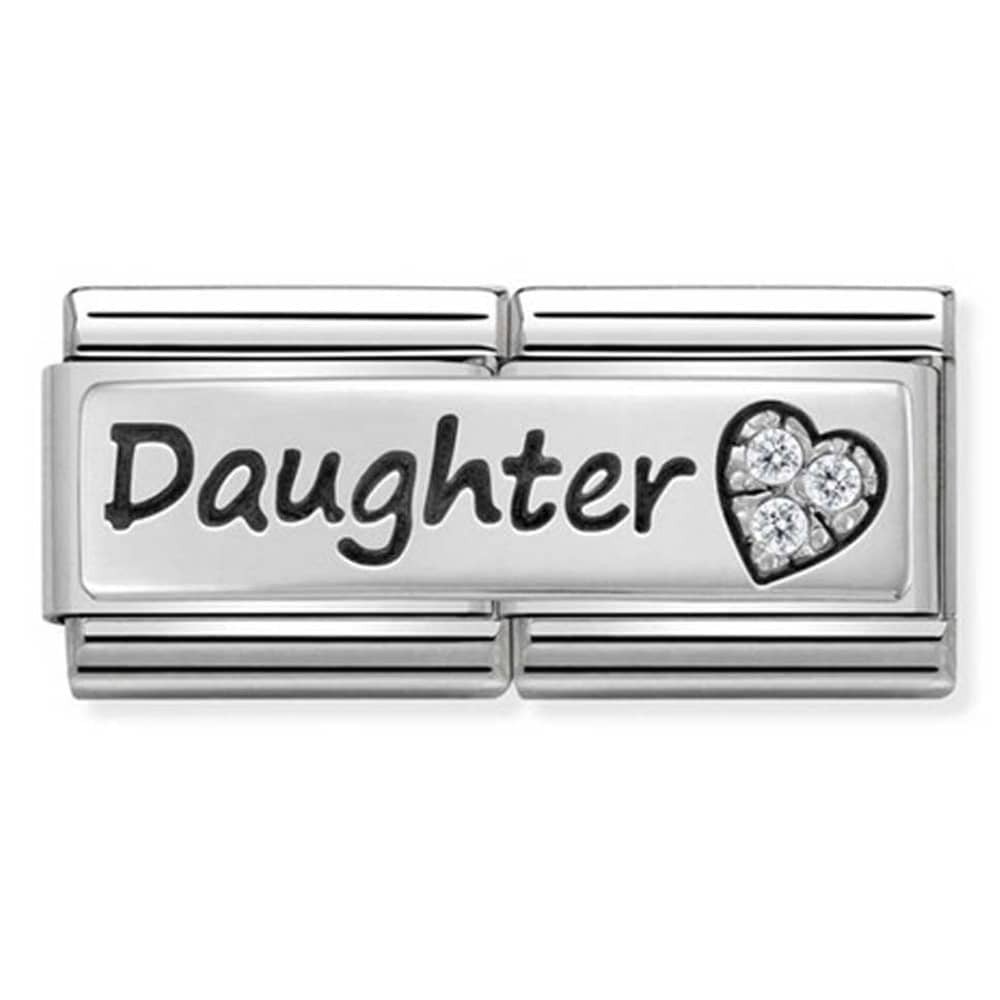 Nomination Composable Double CZ Daughter Charm