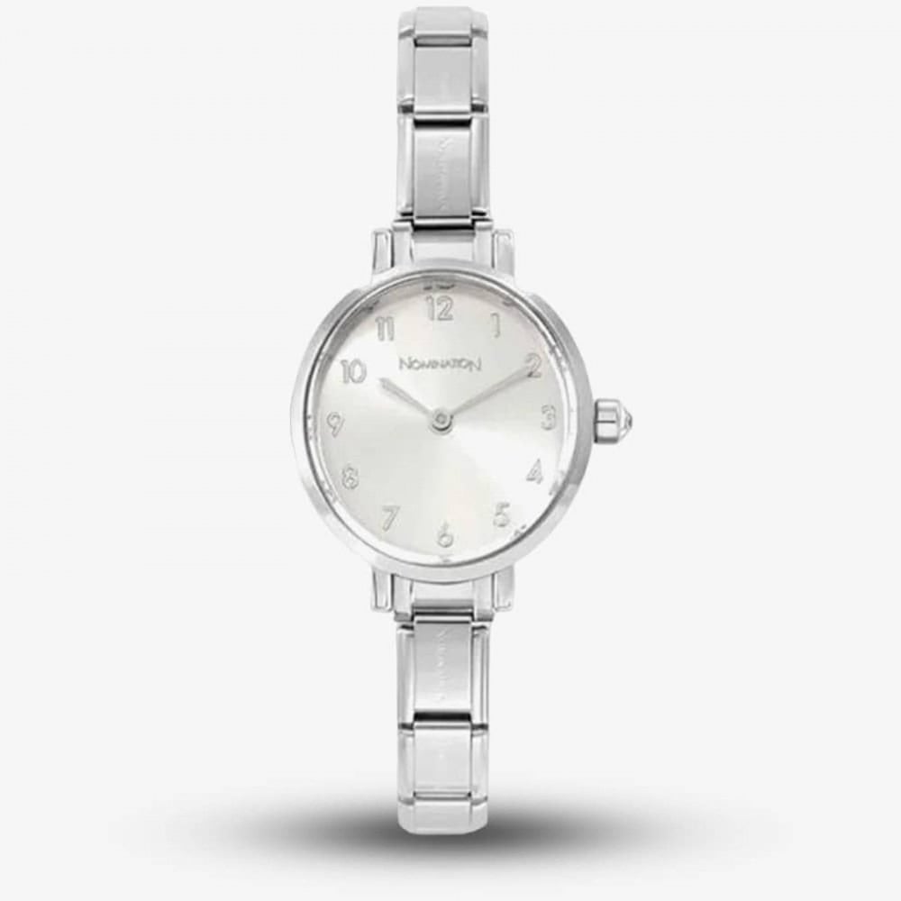 Nomination Composable Paris Silver Sunray Dial Watch