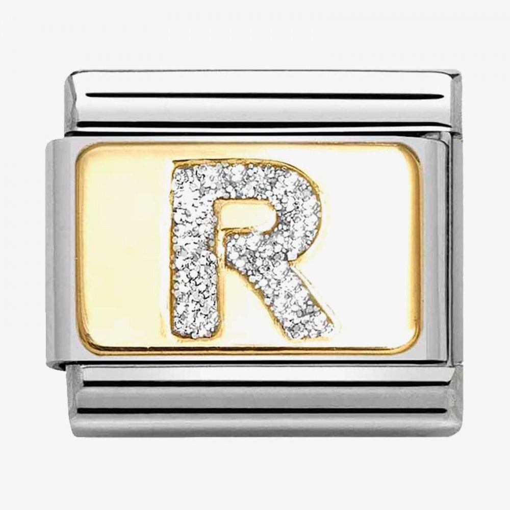 Nomination Composable Silver Glitter Letter R