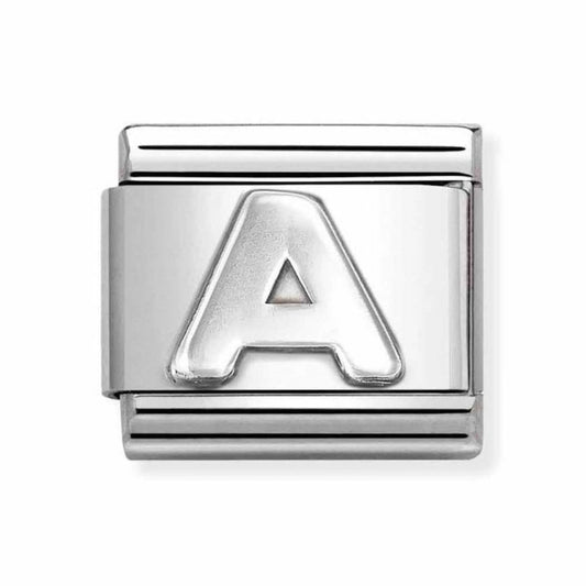 Nomination Composable Silver Letter A Charm