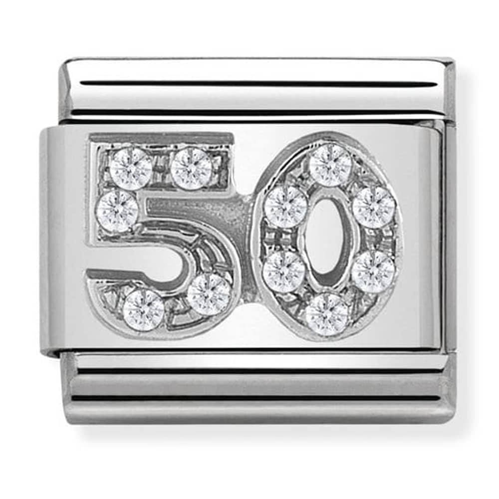 Nomination CZ Silver 50 Charm