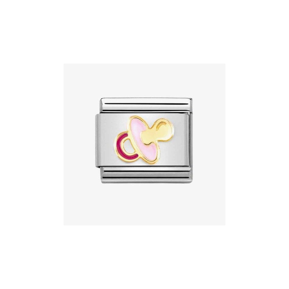Nomination Enamel and 18k Gold New Pink Pacifier
