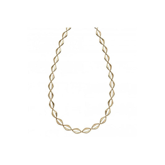 Open Eye Link Necklace In 9ct Yellow Gold
