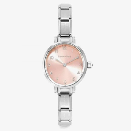 Paris Composable Ladies Pink Sunray Dial Watch