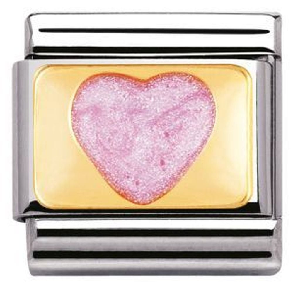 Pink glitter heart