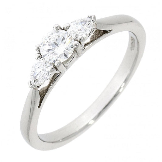 Platinum Diamond 3 stone 0.63ct Ring