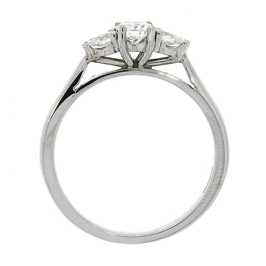 Platinum Diamond 3 stone 0.63ct Ring