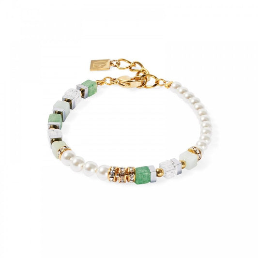 Precious Fusion Offset bracelet gold-green