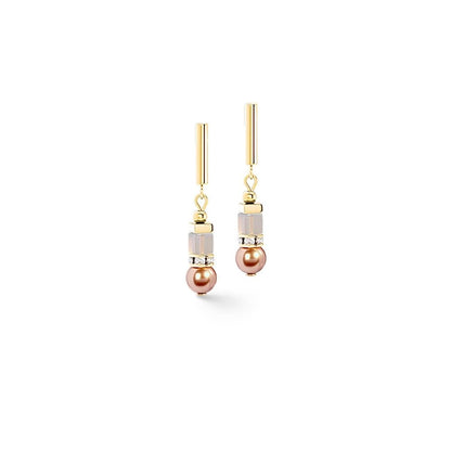 Precious Fusion Offset Grey Pearl Earrings