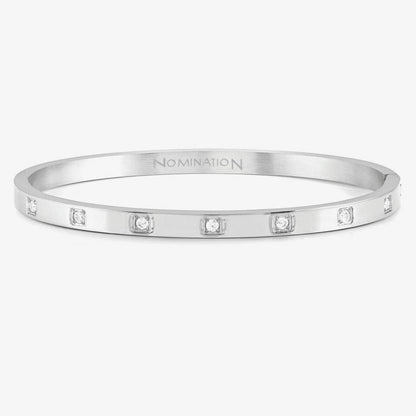 Pretty Bangles Half Set Cubic Zirconia Bangle Large