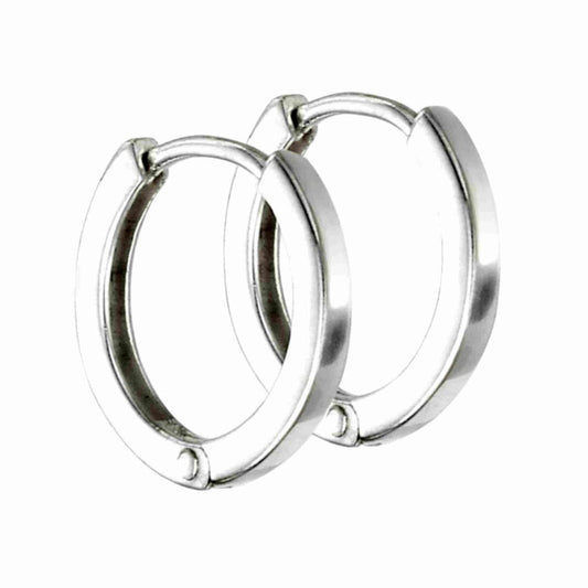 Silver 11mm Hinged Sleeper Earrings