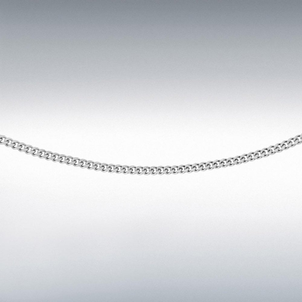 Silver  16/18" Adjustable Panza Curb Chain