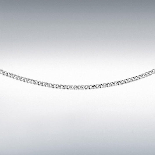Silver  16/18" Adjustable Panza Curb Chain