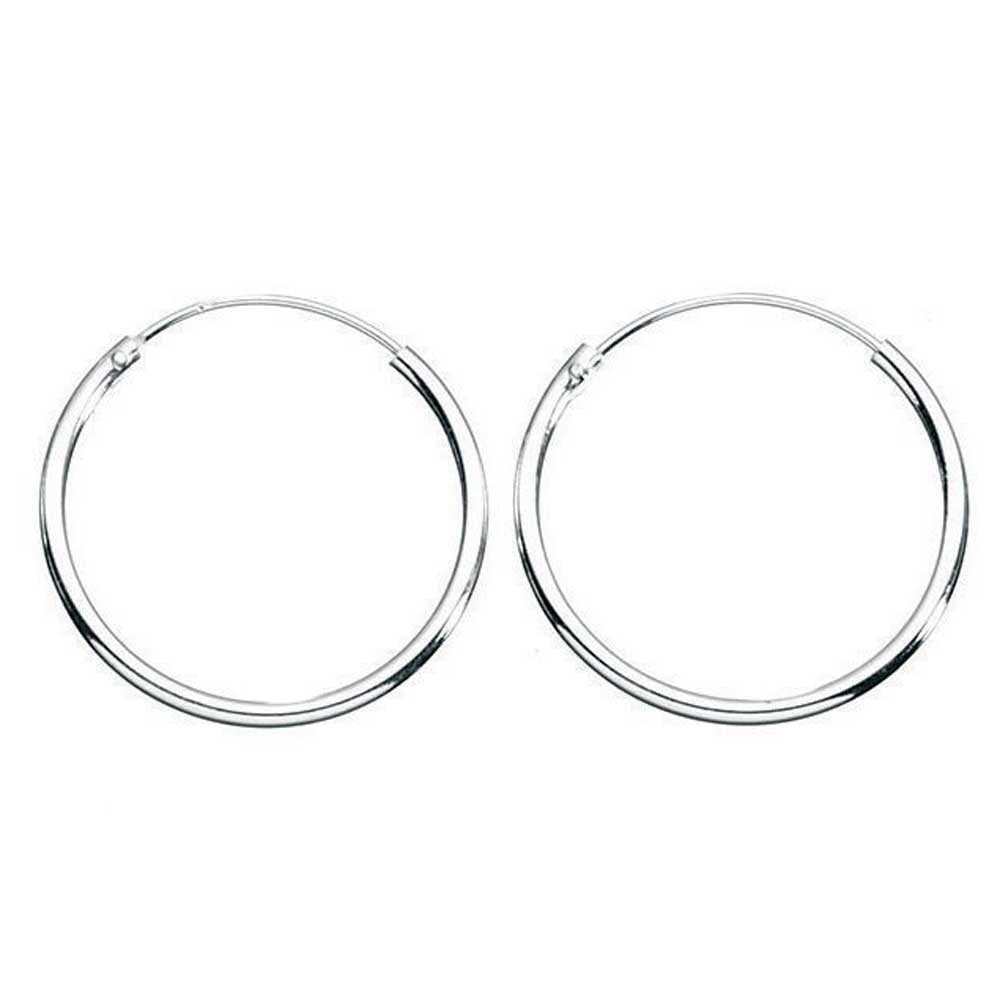 Silver 17mm Hoop Earrings