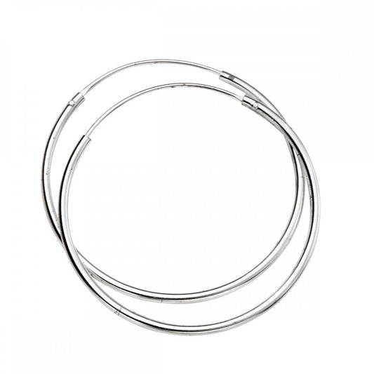 Silver 30mm Hoop Earrings