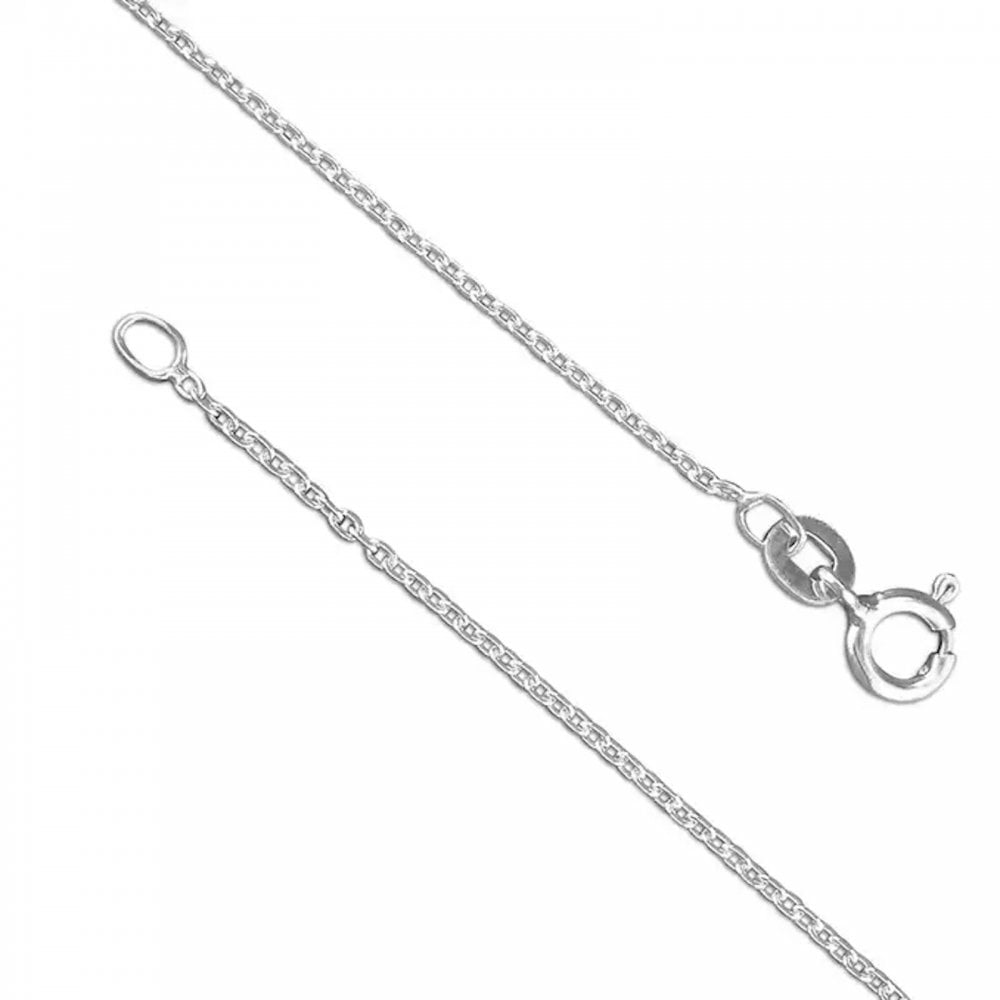 Silver 46cm Medium Trace Chain
