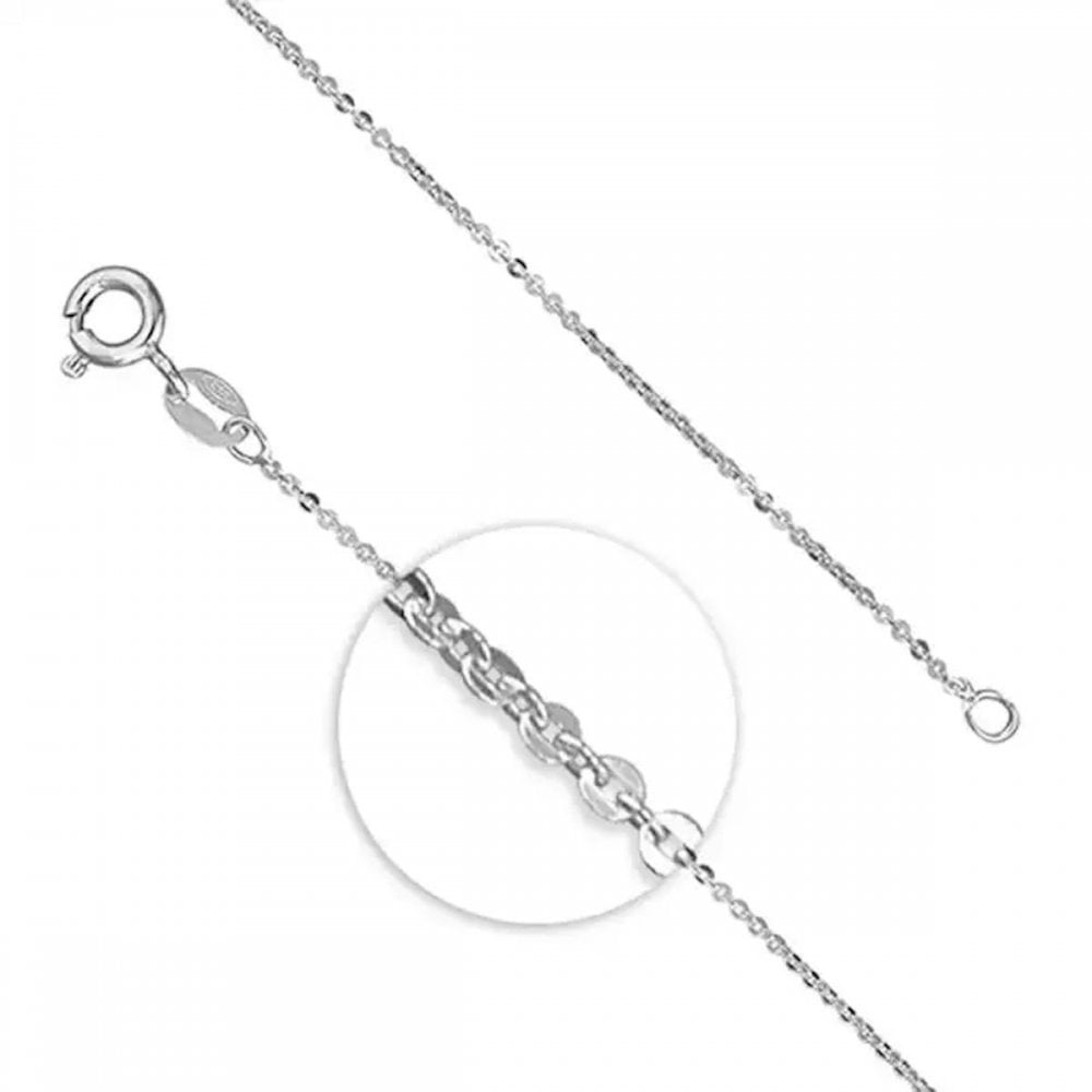 Silver 925 18" Flat Trace Chain
